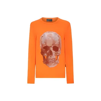 PHILIPP PLEIN Skull Print Crewneck Sweater