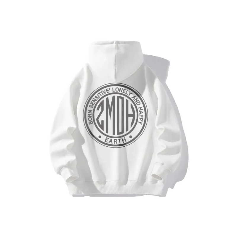 ZMOH Fleece Lined Hoodie Unisex Couple's-17