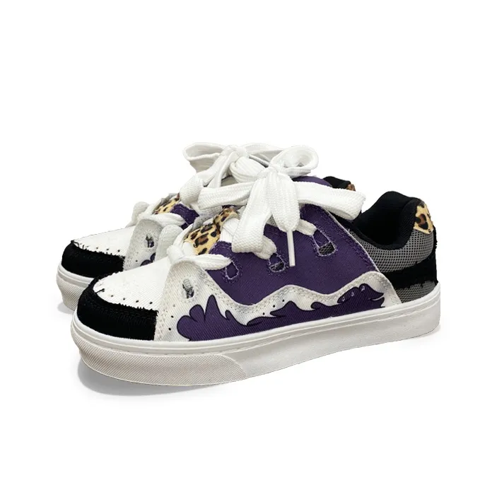 XLAIII Slip Resistant, Breathable, Moisture Wicking Low Top Canvas Shoes Unisex Shen Gongbao Purple-1
