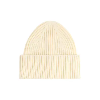 ARKET Cotton Beanies Women's Light Yellow