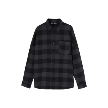 PALM ANGELS Curved Logo Shirt