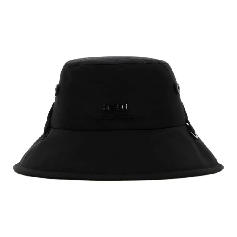 AMIPARIS Polyester Bucket Hats Unisex Black-0