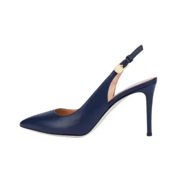 Pollini Slim Heel High Heels 8.5cm Women's Blue