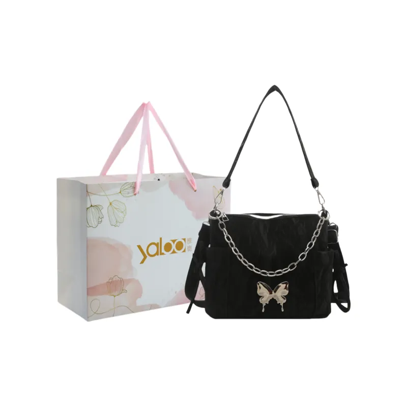 Yalu PU Shoulder Bag, Crossbody Bag Unisex White/Silver/Black/Pink/Green-12
