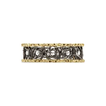 BUCCELLATI Gold White Gold Diamond Rings Women's Gold