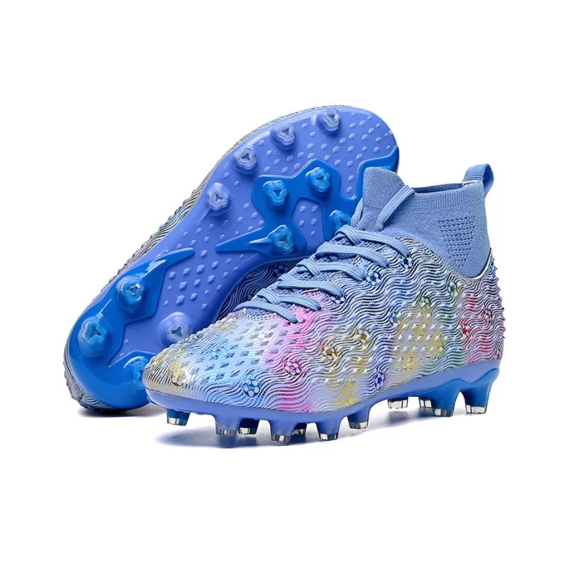QIUTEXIONG Soft Ground, Natural Ground Cushioning Slip Resistant Waterproof Soccer Shoes Unisex-5