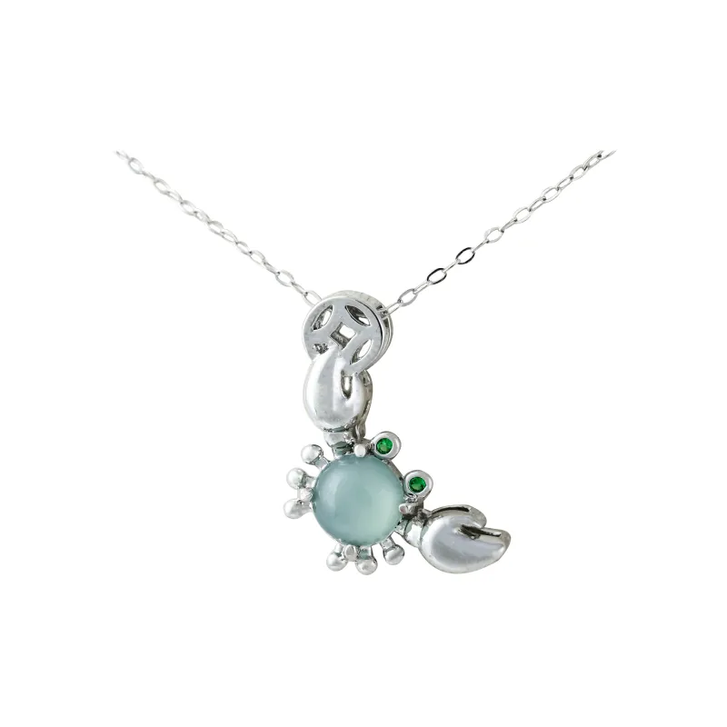 CUIYURIJI Ice Glutinous Jadeite Necklaces Women's-0