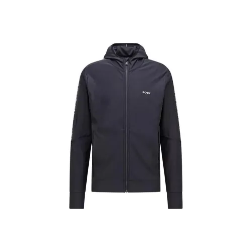 HUGO BOSS Jackets Men Dark Blue