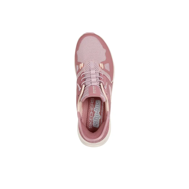 Skechers Slip ins Anti Slip Wear Resistant Low Top Casual Shoes Women's Dark Red-3
