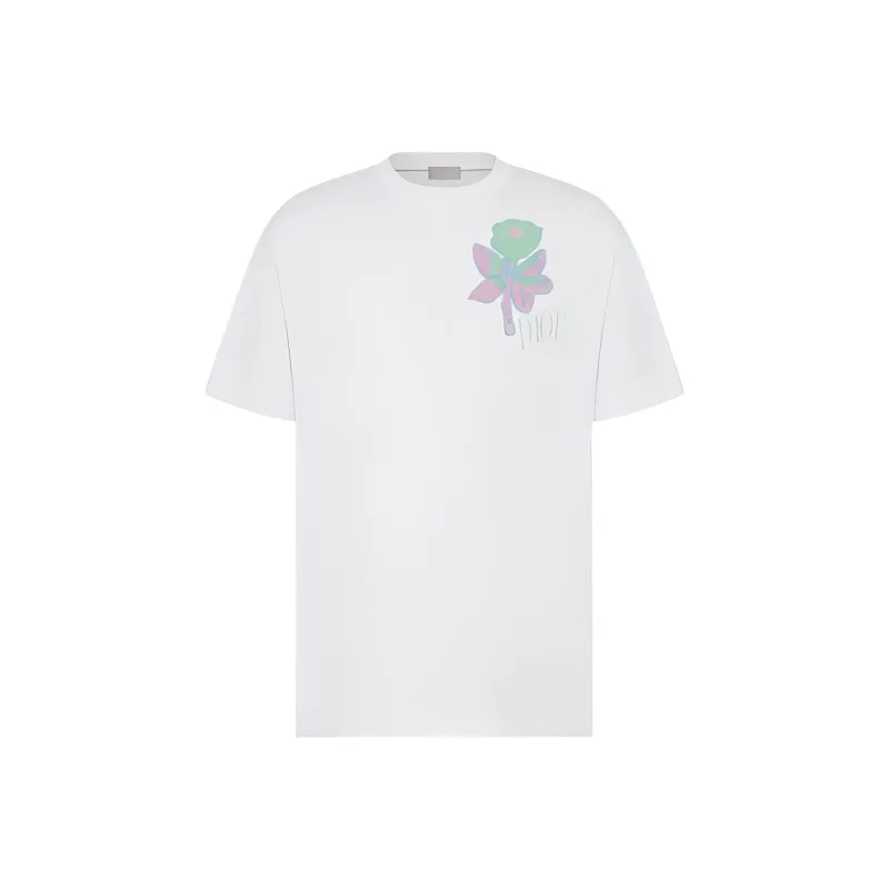 DIOR Short Sleeve Foxton Rose T Shirt-0
