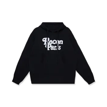 RECONET Double Moon Logo Series Knitwear Unisex Black