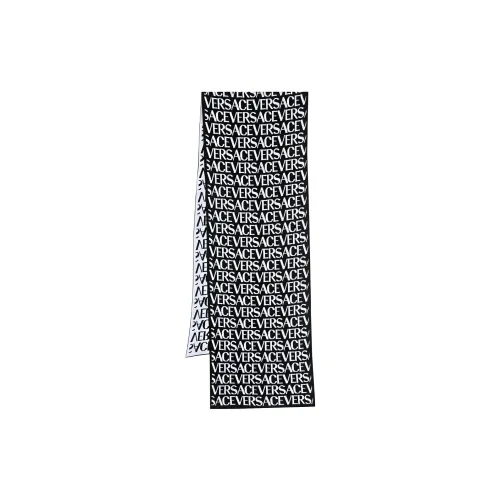 VERSACE Allover Ribbed-knit Scarf