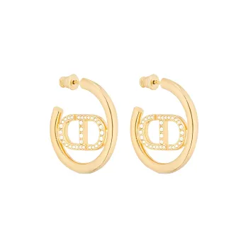 DIOR Metal, Resin Earrings Women's Gold