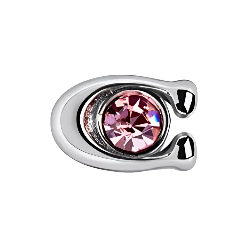 COACH Copper Stud Earrings Women's Black-1