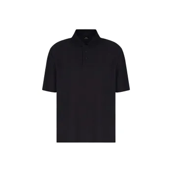 ARMANI EXCHANGEAE SS25 Polo Shirt Men's Dark Marine Blue