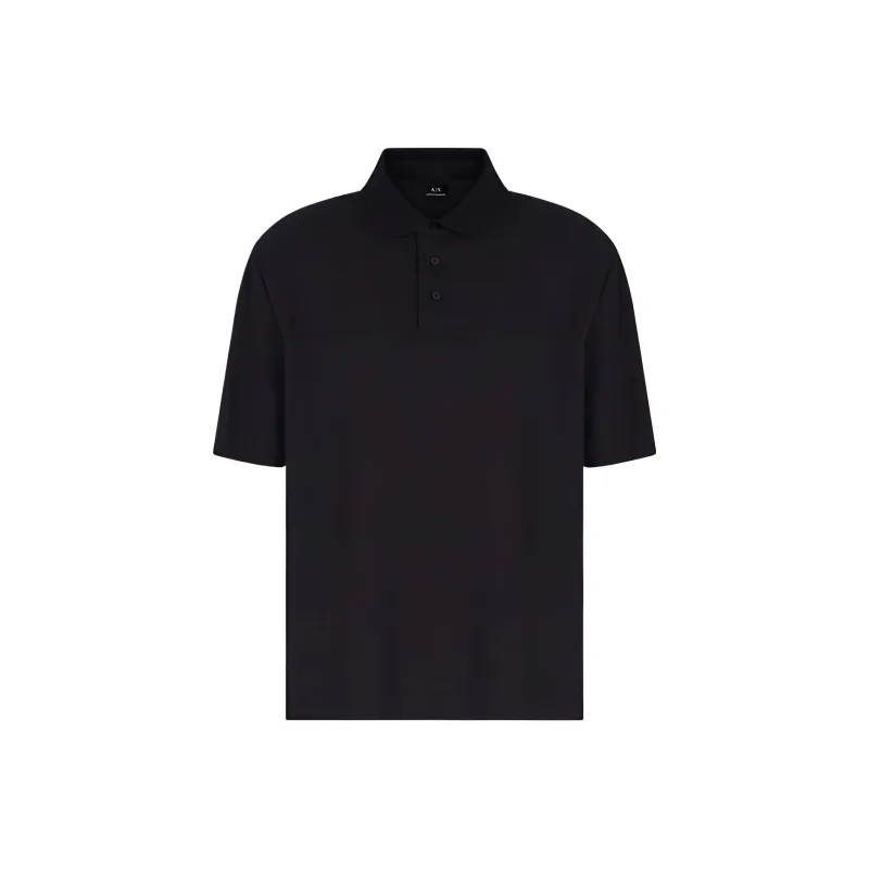 ARMANI EXCHANGEAE SS25 Polo Shirt Men's Dark Marine Blue-0