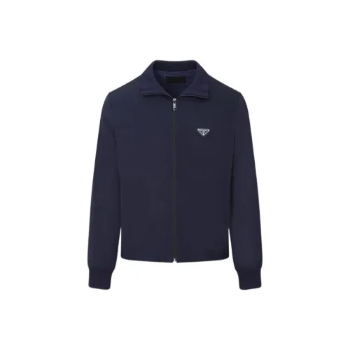 PRADA Triangle logo Zip up Jacket
