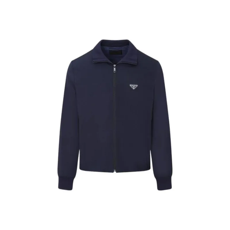 PRADA Triangle logo Zip up Jacket-0