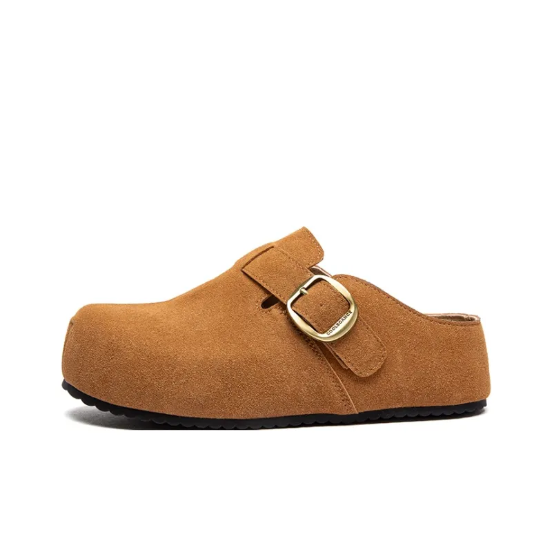 H2 Rubber Sole Abrasion Resistant Slip Resistant Closed Toe Slippers Women's-28