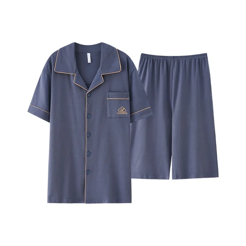 MIIOW Cool One Summer Series Pajama Set Men's Royal Blue-0
