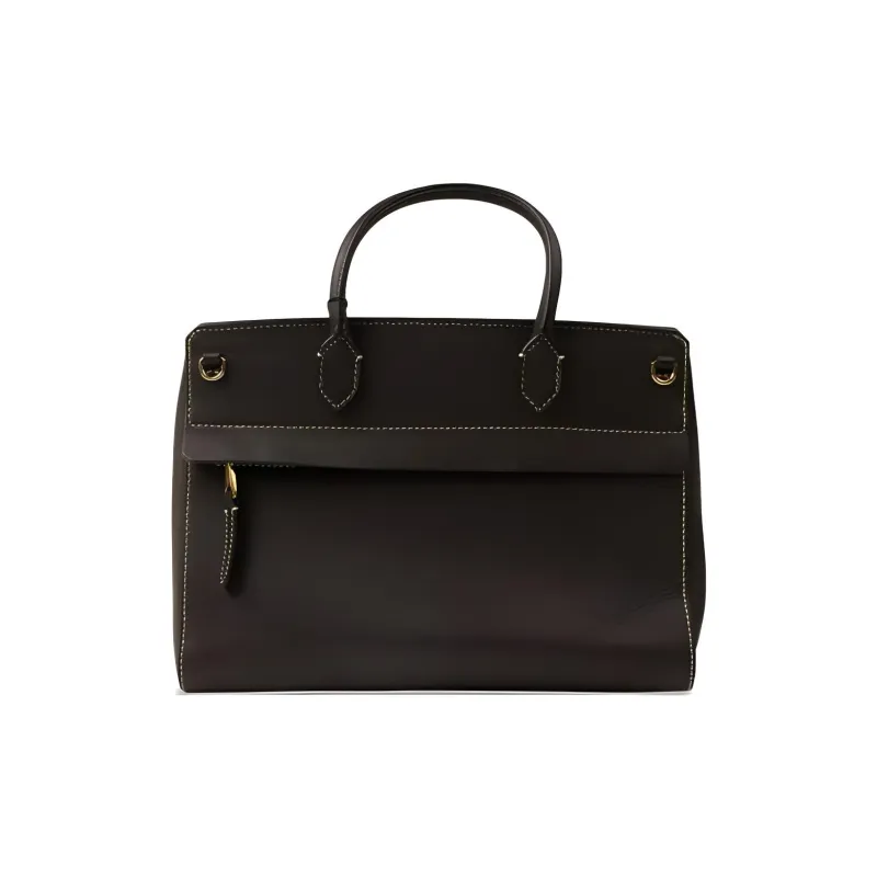 Burberry Leather Handle Bag 'Brown'-1
