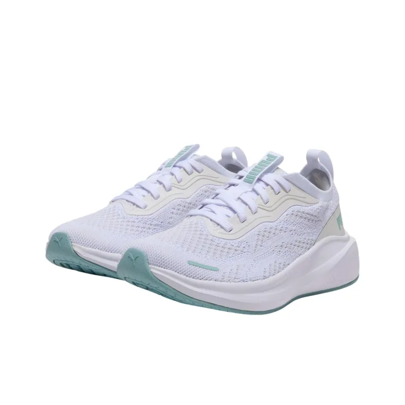 PUMA Skyrocket Lite Anti Slip Wear Resistant Low Top Running Shoes Women's White Green-2