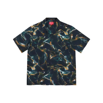 Supreme Marble Silk S/S Shirt