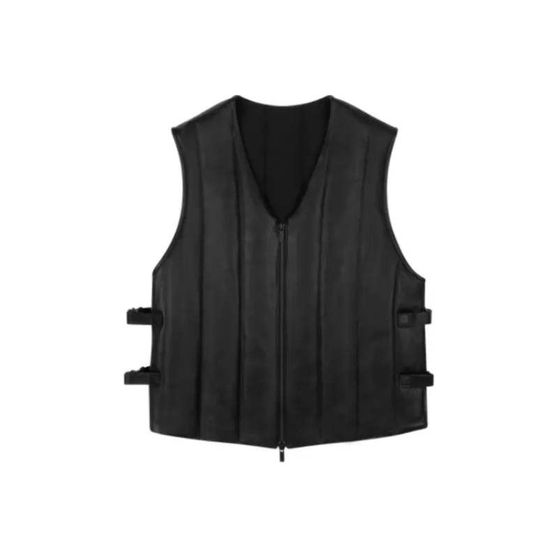 Denim Tears Oakland Leather Vest-0