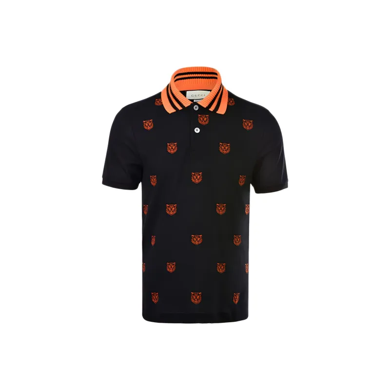 GUCCI Polo Shirts Men Black-0