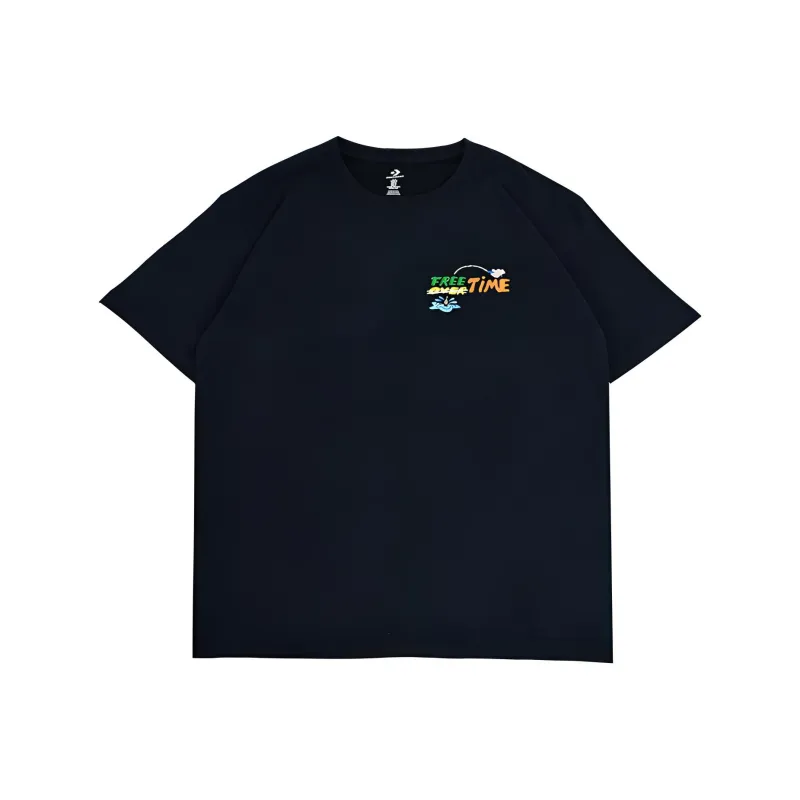 Converse SUMMER FISHING T Shirt Unisex Black-0