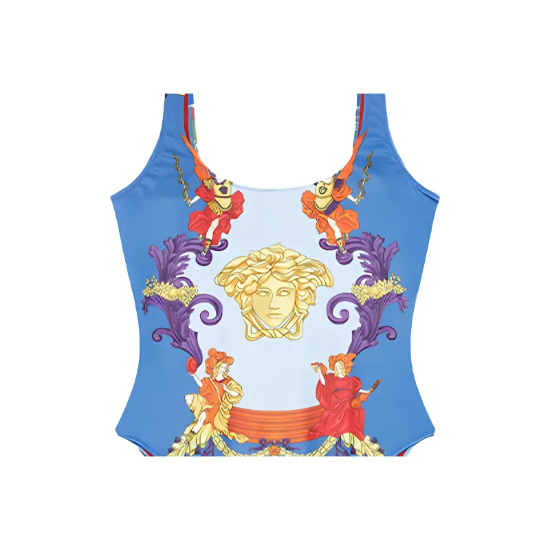 VERSACE Medusa Renaissance One Piece Swimsuit 'Bluette/Multicolor'-3