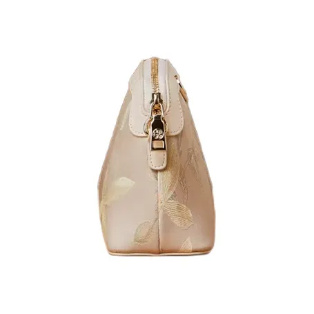 Pmsi Mulberry Silk Handbag, Shoulder Bag, Crossbody Bag Women's Ecru-3