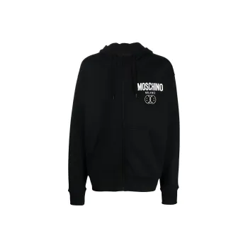 MOSCHINO Logo print Cotton Hoodie