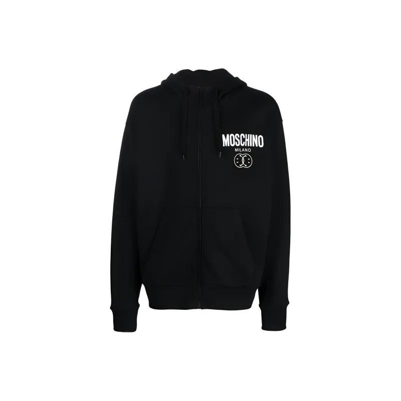 MOSCHINO Logo print Cotton Hoodie-0
