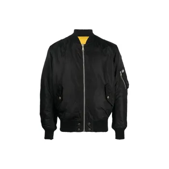 DIESEL J Fighters Nw Logo appliqué Zip front Jacket