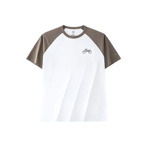 Anta Life Collection T Shirt Men's Snowflake White/Ponderous Gray