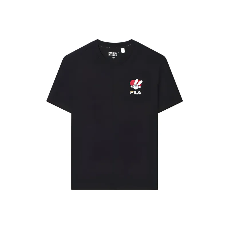 FILA CNY X Buer Rabbit T Shirt Unisex Jet Black-0