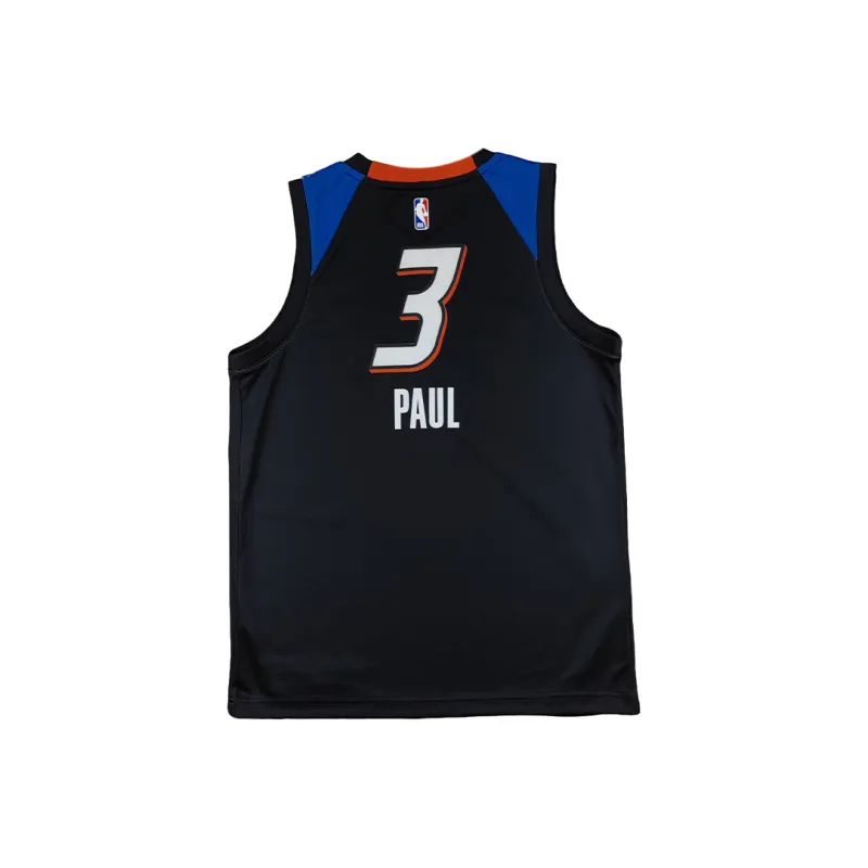 Nike x NBA Oklahoma City Thunder SWINGMAN Fan Edition Basketball Jersey Unisex Black-1