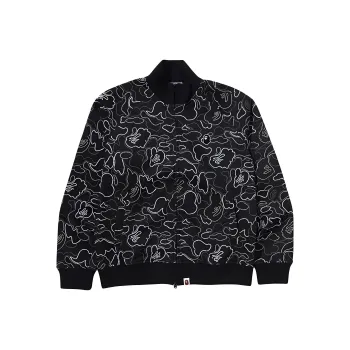 A BATHING APE Neon Camo Jacquard Track Jacket