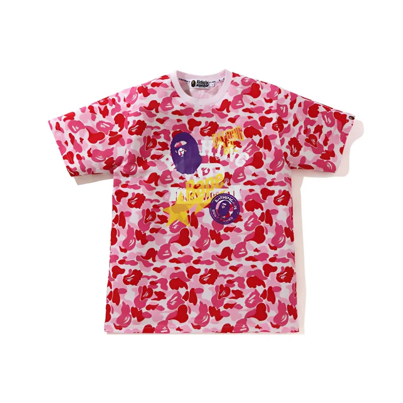 Bape Abc Camo Multi Print Tee-2