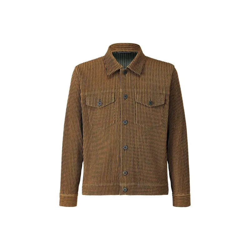 Homme Plissé Issey Miyake FW22 Jackets & Coats Men's Brown-0
