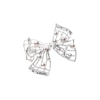 MIKIMOTO Brooches Women's Silver