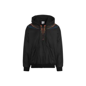 MARCELO BURLON COUNTY OF MILAN Wings print Hooded Jacket