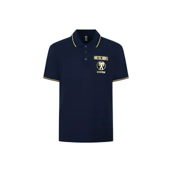 MOSCHINO Polo Shirts Men Blue