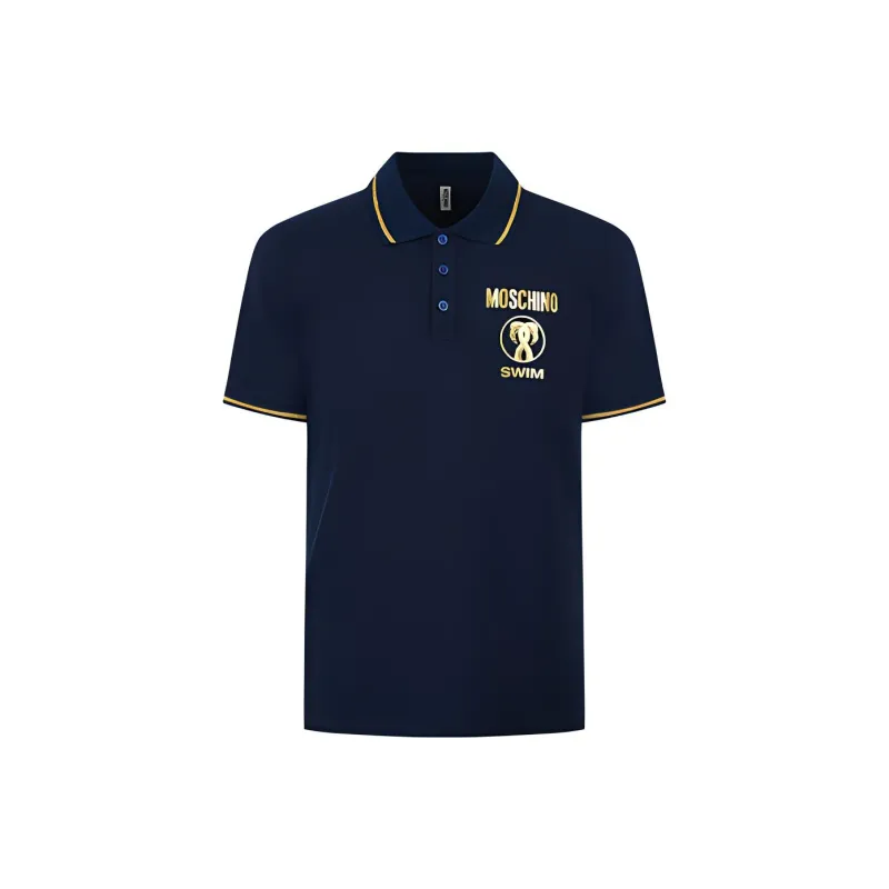 MOSCHINO Polo Shirts Men Blue-0