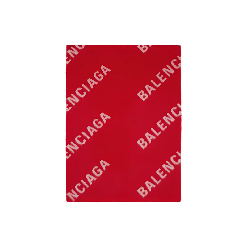 Balenciaga Knit Scarves Women's Red/Pink-0