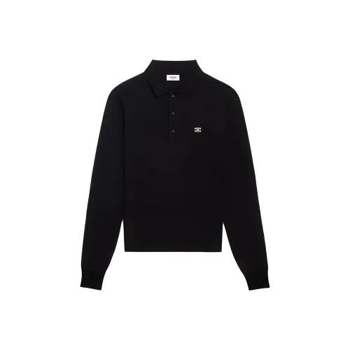 CELINE Polo Shirts Men Black