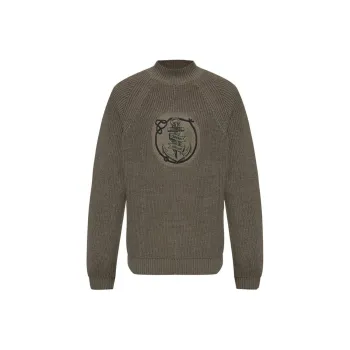 EMPORIO ARMANI Turtleneck With Embroidered Pattern