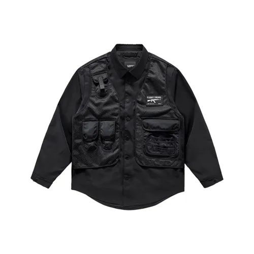 VIP Loose Fit Mock Two Piece Jacket Men's Black