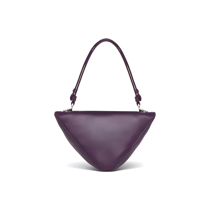 PRADA Smooth Leather Handbag Shoulder Bag Crossbody Bag Regular Women's Violet Purple-2